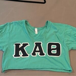 Blue crop top